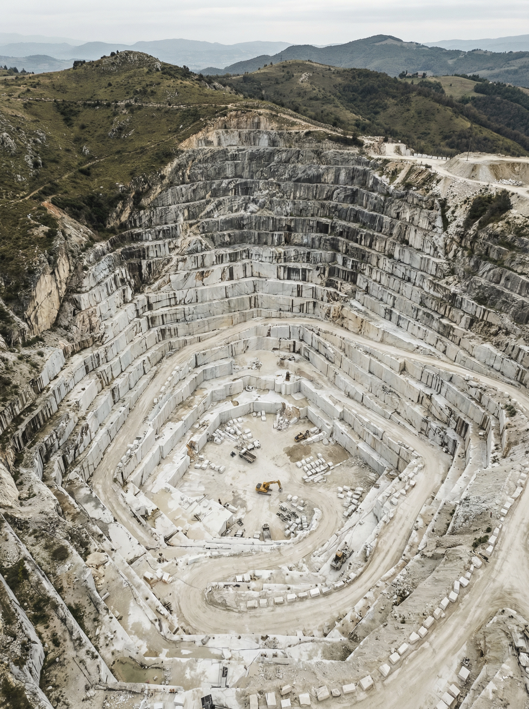 Cava Coltelli quarry in the Alpi Apuane